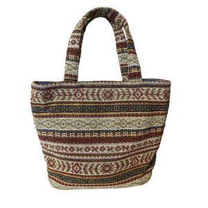 Vintage Audrey Talbott Southwestern Tapestry Carpet Shoulder Bag